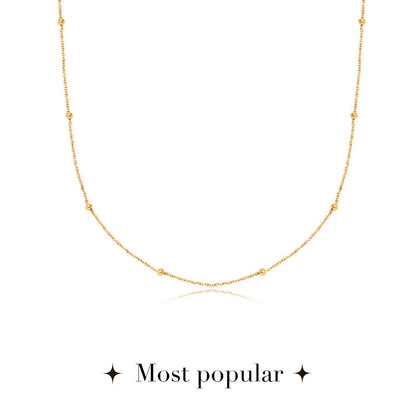 Written In The Stars Handwriting Tag Necklace (Gold)