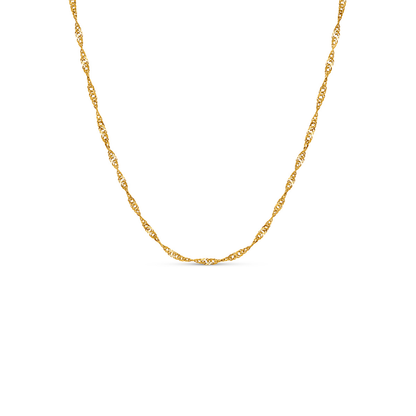Written in The Sand Initial Necklace (Gold)