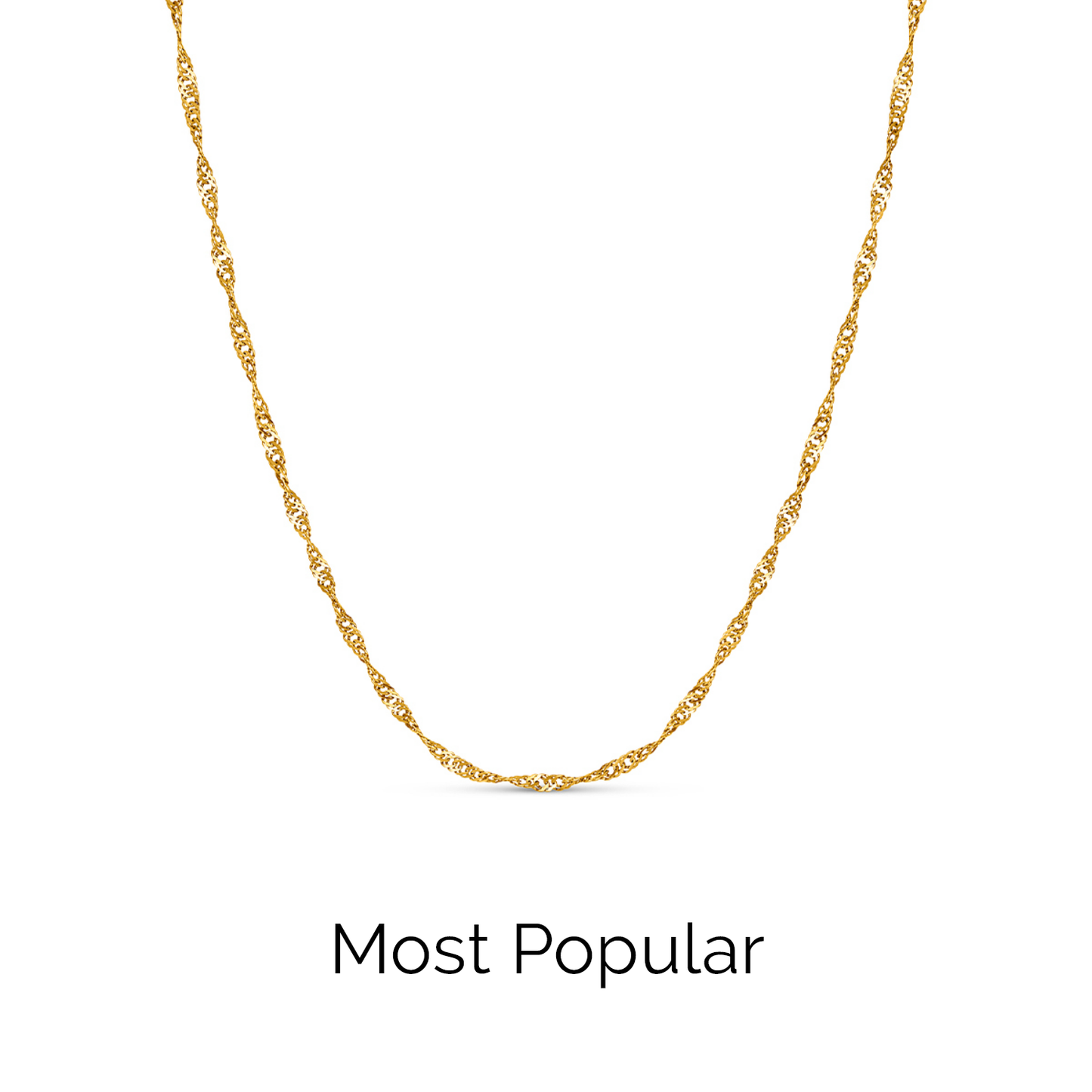 Written in The Sand Initial Necklace (Gold)