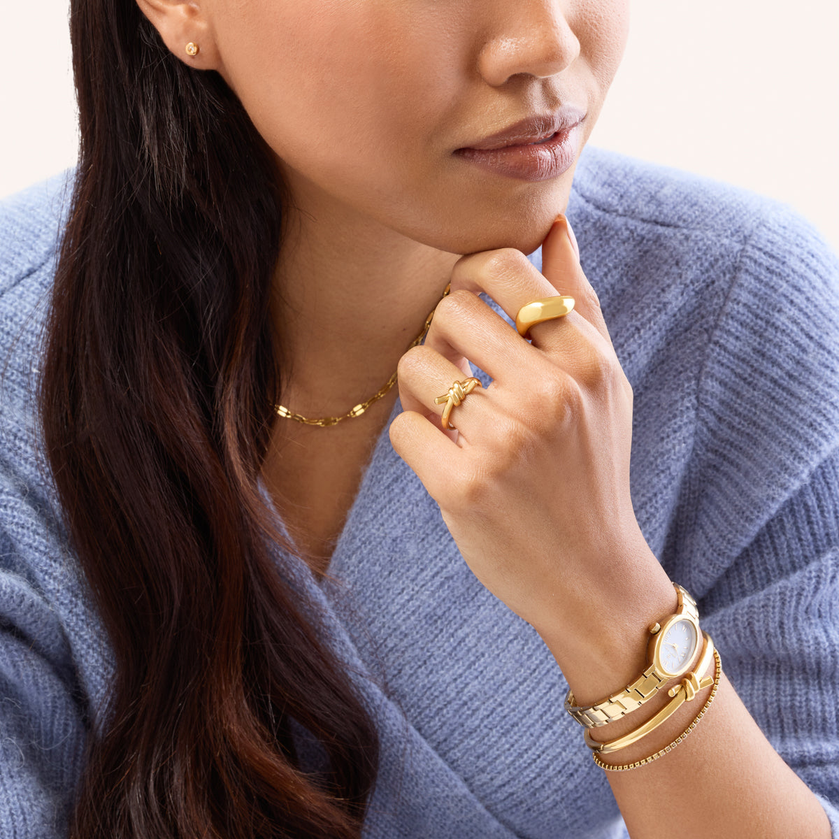 Twisted Knot Ring (Gold)