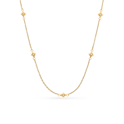 Written In The Stars Handwriting Tag Necklace (Gold)