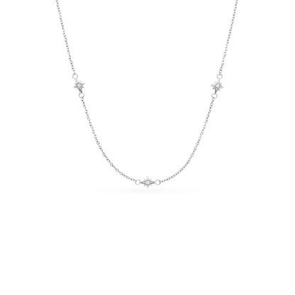 Written In The Stars Handwriting Tag Necklace (Silver)