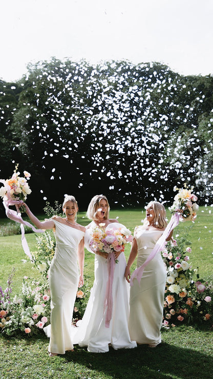 Biodegradable Confetti Cannon – White Circles