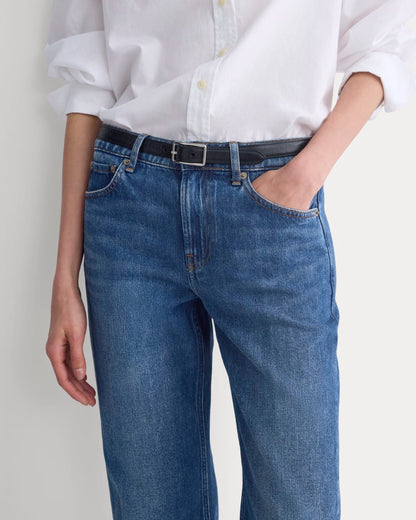 Low-Rise Straight Jean | Dark Indigo