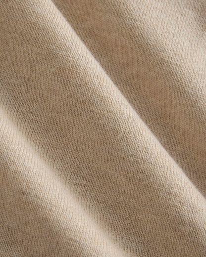 Oversized Polo Sweater in Cotton Merino | Heather Barley