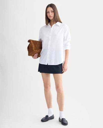 Everyday Shirt in Silky Cotton | White