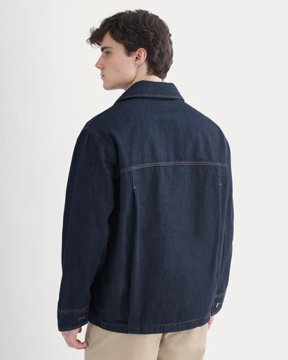Relaxed Denim Barn Jacket | Dark Rinse