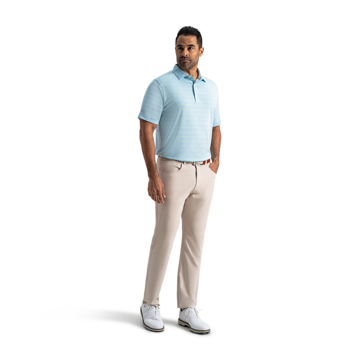Abyss Stripe Lisle - Blue Breeze / Sage Green / White