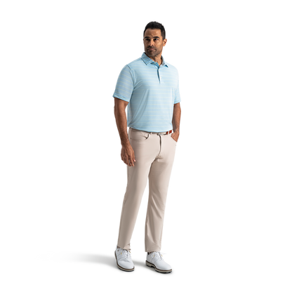 Abyss Stripe Lisle - Blue Breeze / Sage Green / White