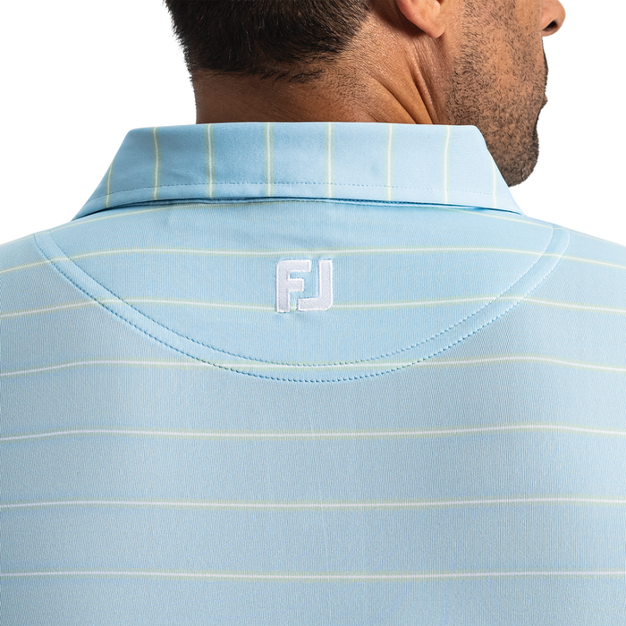 Abyss Stripe Lisle - Blue Breeze / Sage Green / White