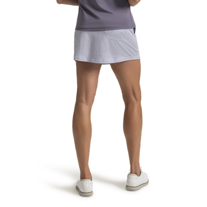 Aerial Micro Geometric Skort Women - Dusty Violet