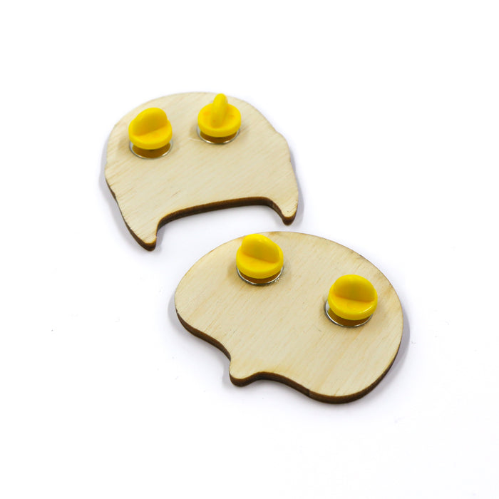 Ancient Mask Wooden Pins