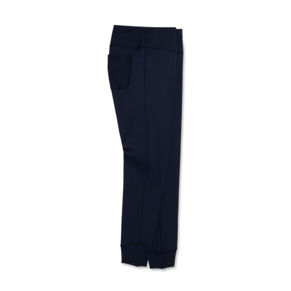 Ankle Length Rib Block Leggings Women - Navy