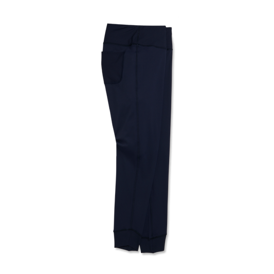 Ankle Length Rib Block Leggings Women - Navy