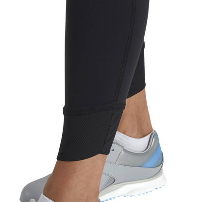 Ankle Length Rib Block Leggings Women - Black