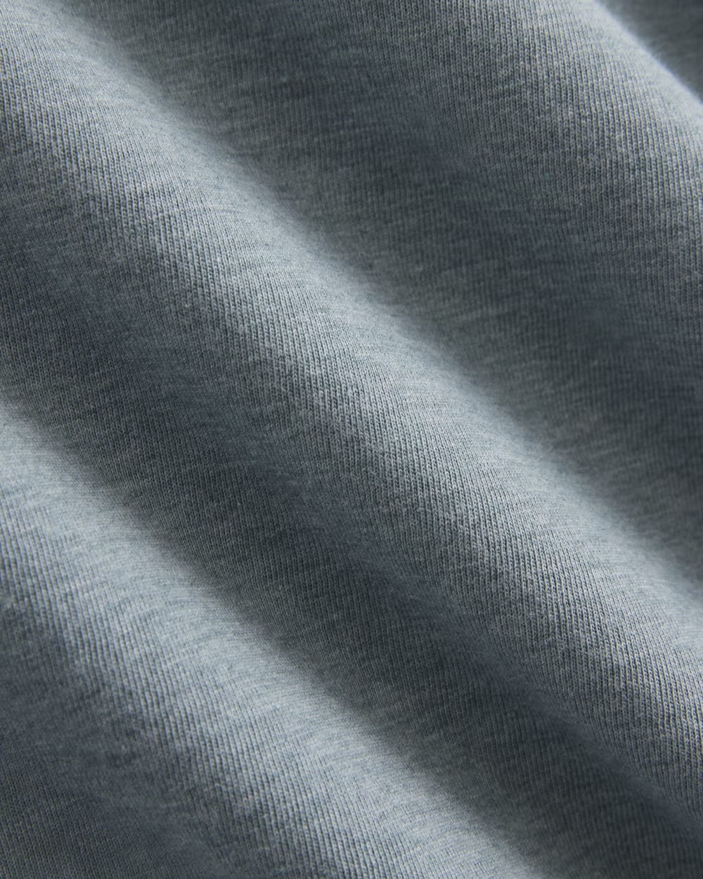 The Box-Cut Tee in Essential Cotton | Heathered Sea | No Pocket