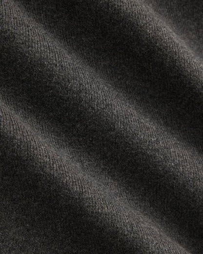 Knit Scoop-Neck Top | Heathered Soot