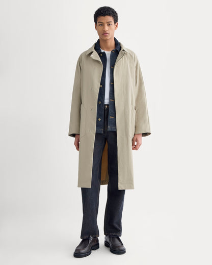 Re:Cycled Nylon Mac Coat | Trench Coat Khaki