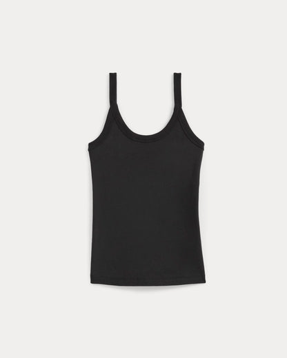 Soft Stretch U-Neck Tank | Black