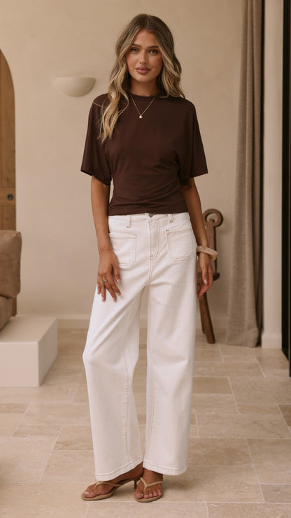 Ailani Top - Chocolate