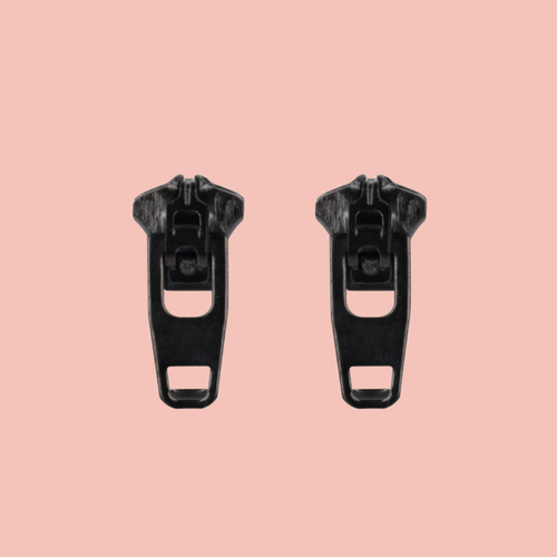 Zip Earrings (Black)
