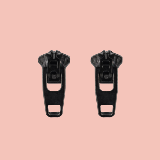Zip Earrings (Black)