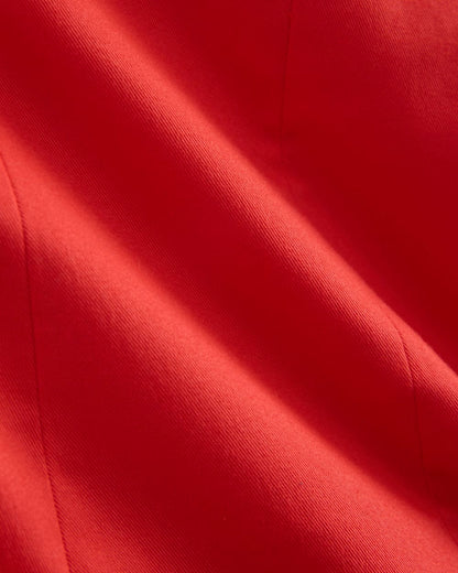 Seamed Mini Dress | Fiery Red
