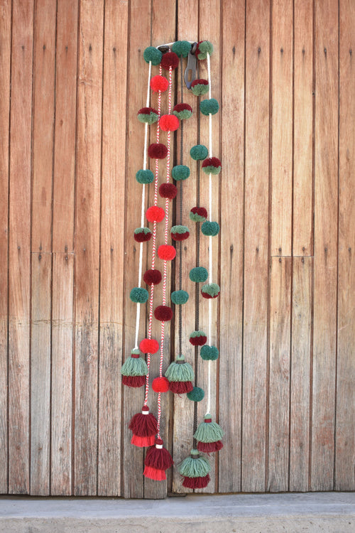 Christmas Pom Pom Garland