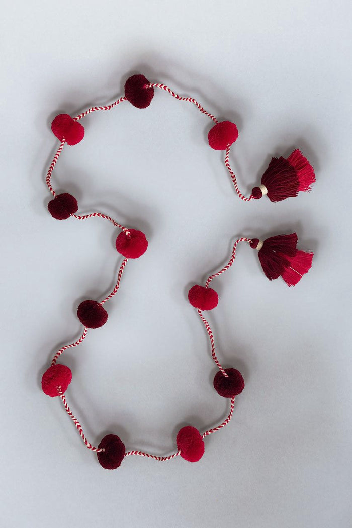 Christmas Pom Pom Garland
