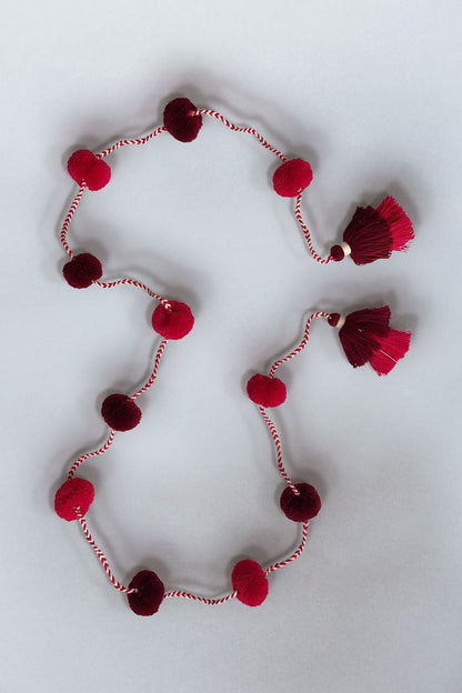 Christmas Pom Pom Garland