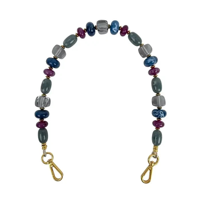 Clutch Strap (Blue Mosaic Beads)