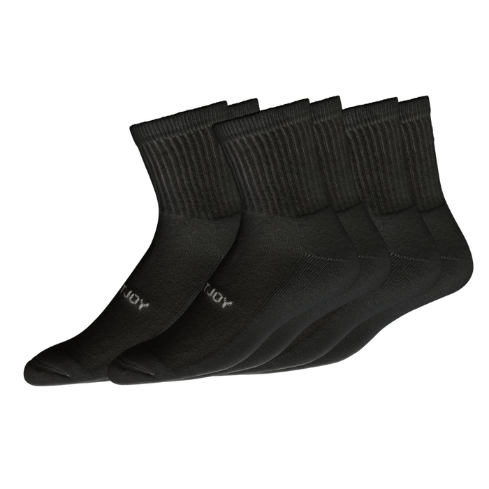 ComfortSof Quarter 3-Pack - Black