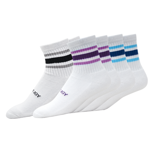 ComfortSof Quarter Stripe 3-Pack Women - White / Multi Stripe