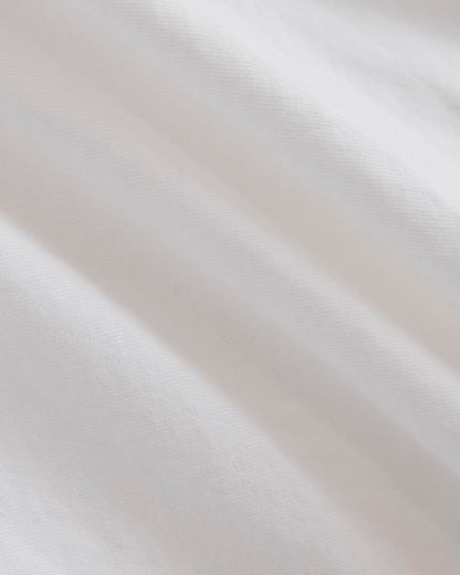 Boatneck Twisted Top in Essential Cotton | White