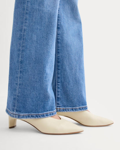 Made in Italy Almond-Toe Pump | Crema