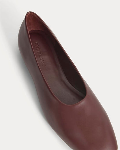 Gallery Square-Toe Flat | Burgundy
