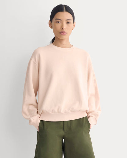 Lightweight Terry Blouson Crew | Pale Peach
