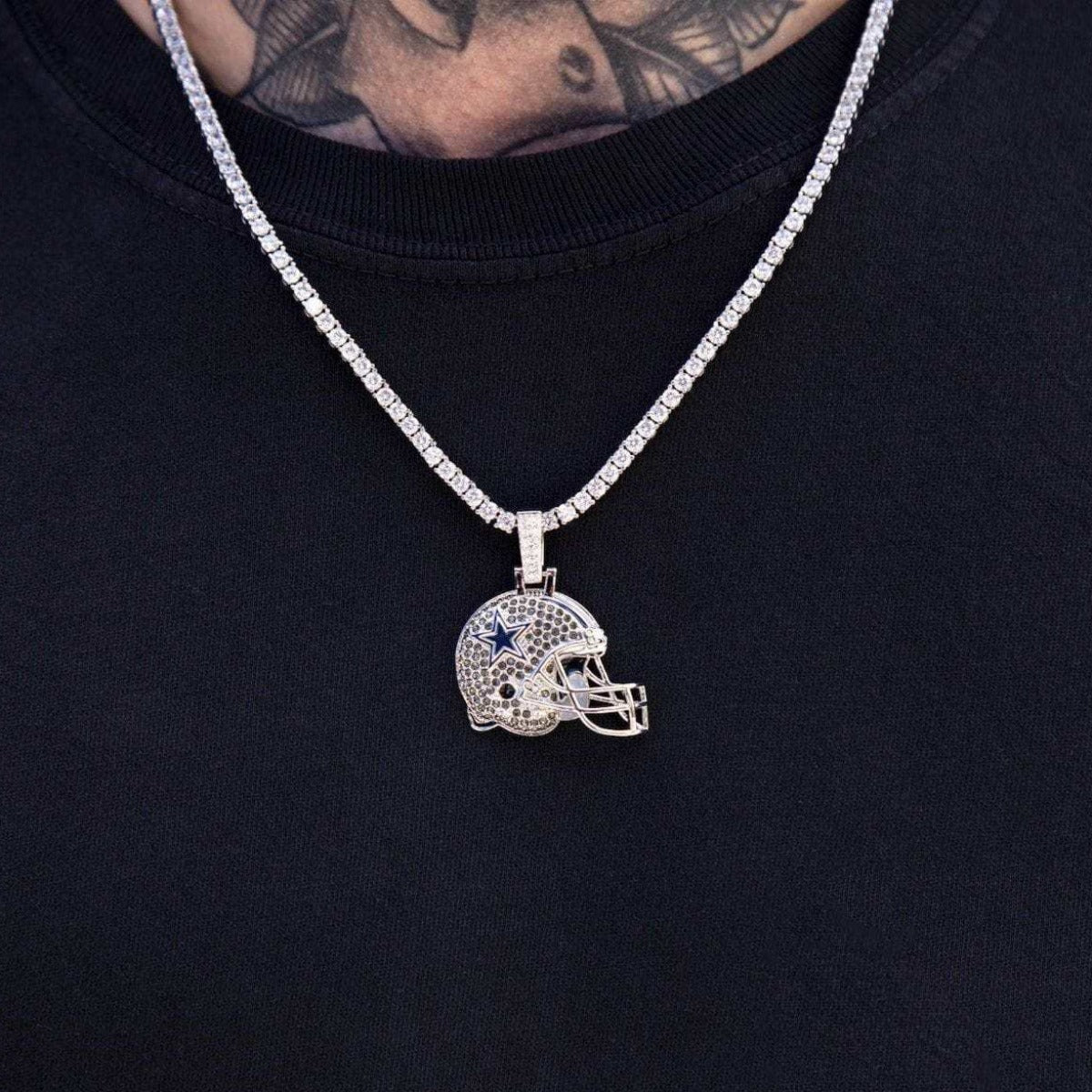 Dallas Cowboys Official NFL Helmet Pendant