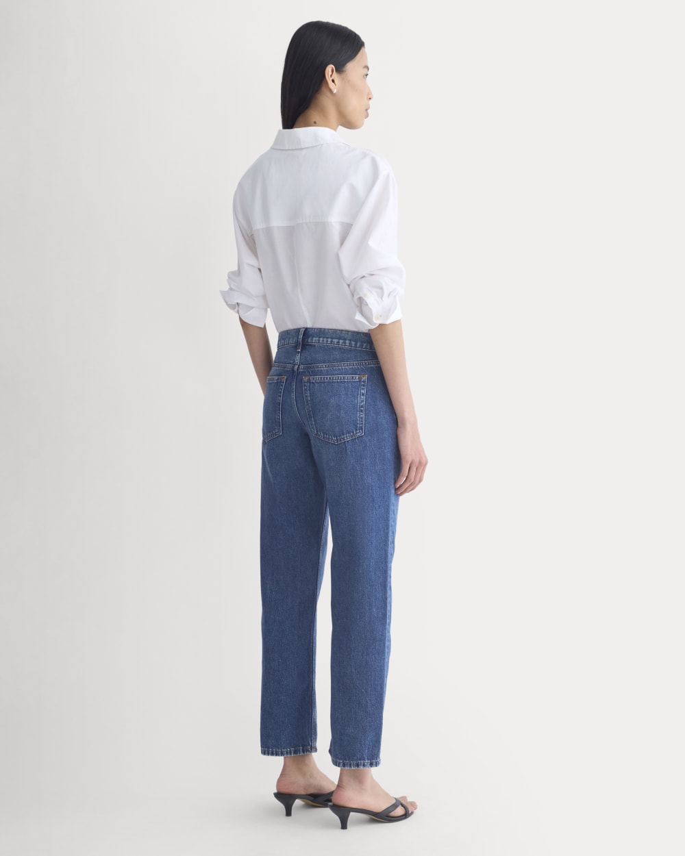 Low-Rise Straight Jean | Dark Indigo