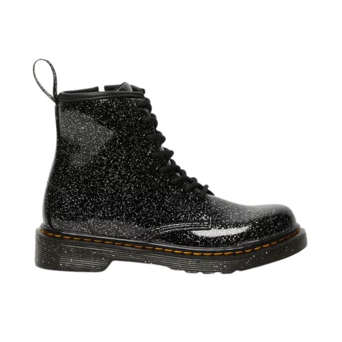 Dr. Martens Little Kids' 1460 Glitter Lace-Up Boots – Black Cosmic Glitter