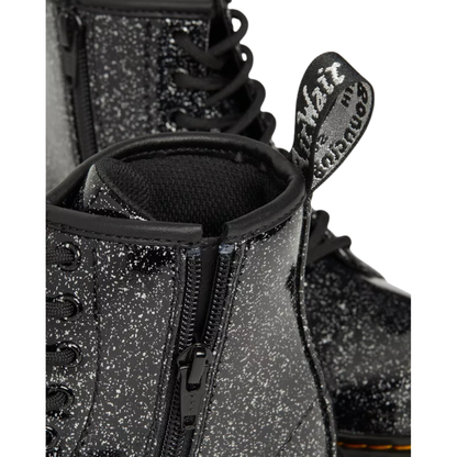 Dr. Martens Little Kids' 1460 Glitter Lace-Up Boots – Black Cosmic Glitter