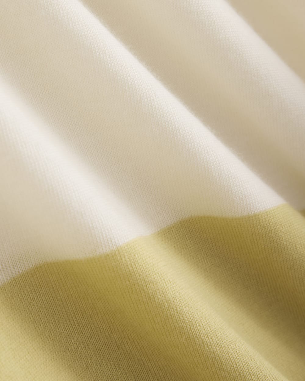 Oversized Polo in Ultrafine Merino | Double Cream / Bone Rugby Stripe