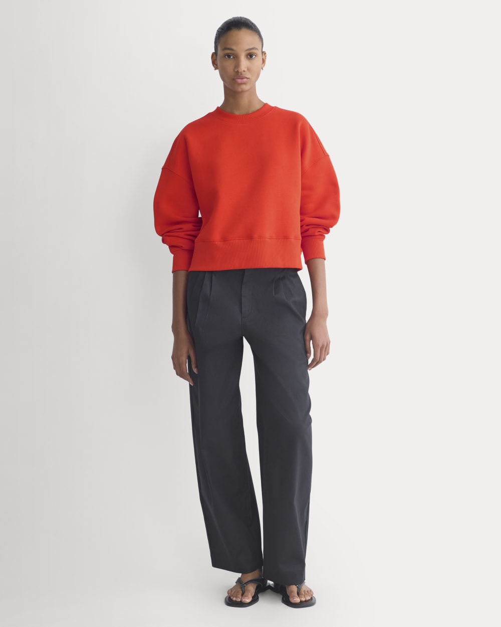 Luxe Fleece Sweatshirt | Fiery Red
