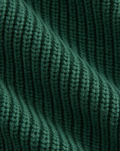 Ribbed V-Neck Vest in Everyday Cotton | Hunter Green