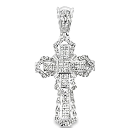 Emperor Cross CZ Iced Out Pendant