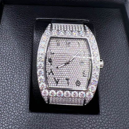 Emperor Rubber Strap VVS Moissanite Iced Out Watch