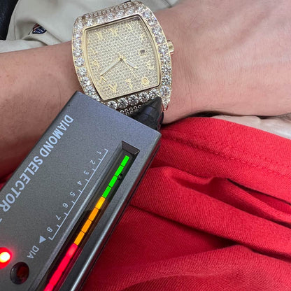Emperor Rubber Strap VVS Moissanite Iced Out Watch