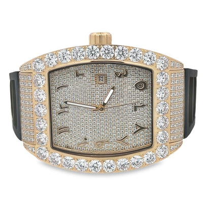 Emperor Rubber Strap VVS Moissanite Iced Out Watch