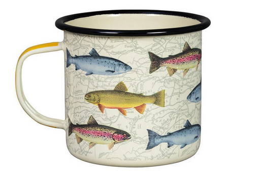 Enamel Fish Mug