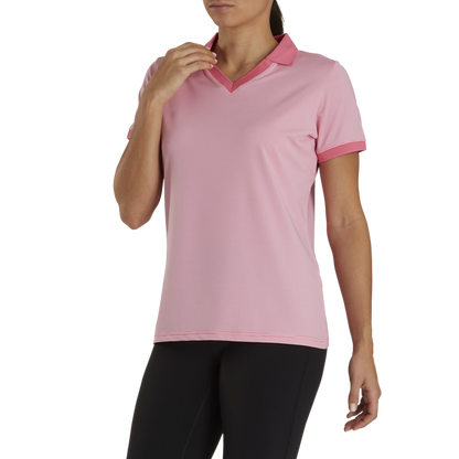 End On End Open Collar Women - Pink Azalea